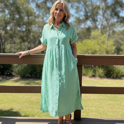 Aurelia™ – Chic Striped Dress