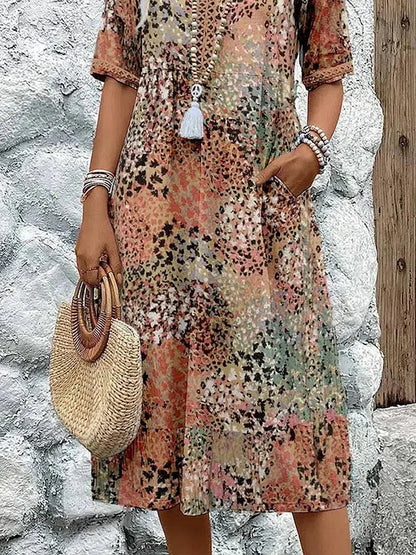 Maya™ Vibrant Midi Dress