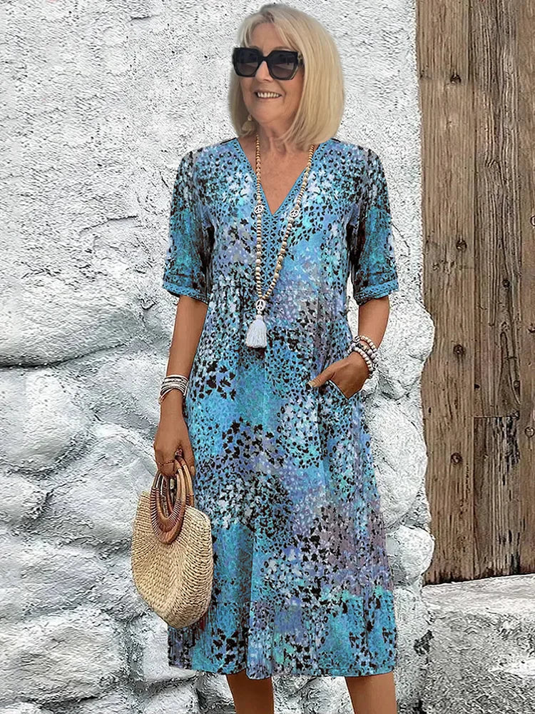 Maya™ Vibrant Midi Dress