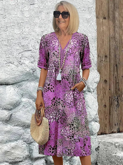 Maya™ Vibrant Midi Dress