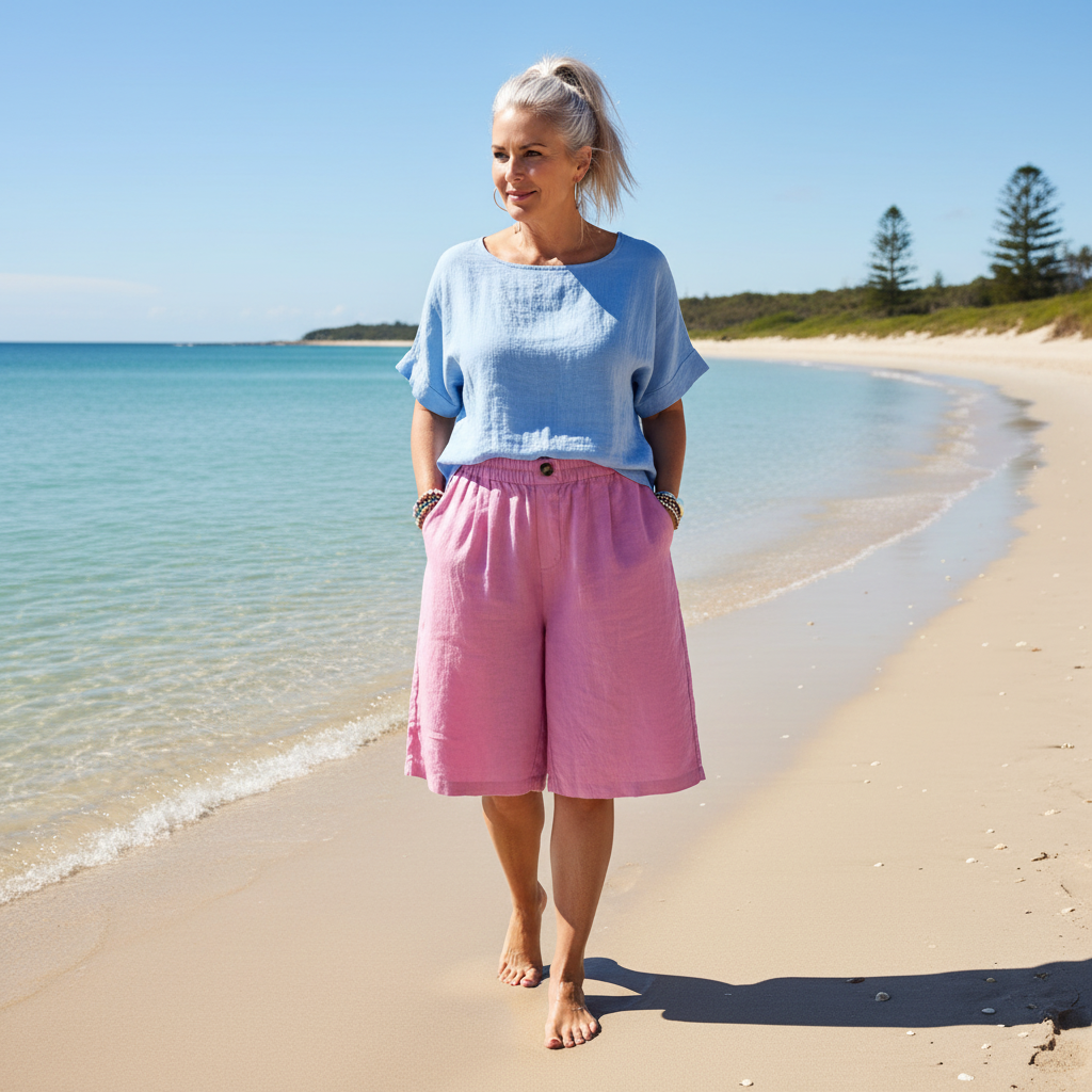 Renee™ Cotten Linen Shorts