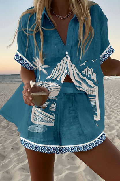 Virina - Short Summer Suit Mount Fuji