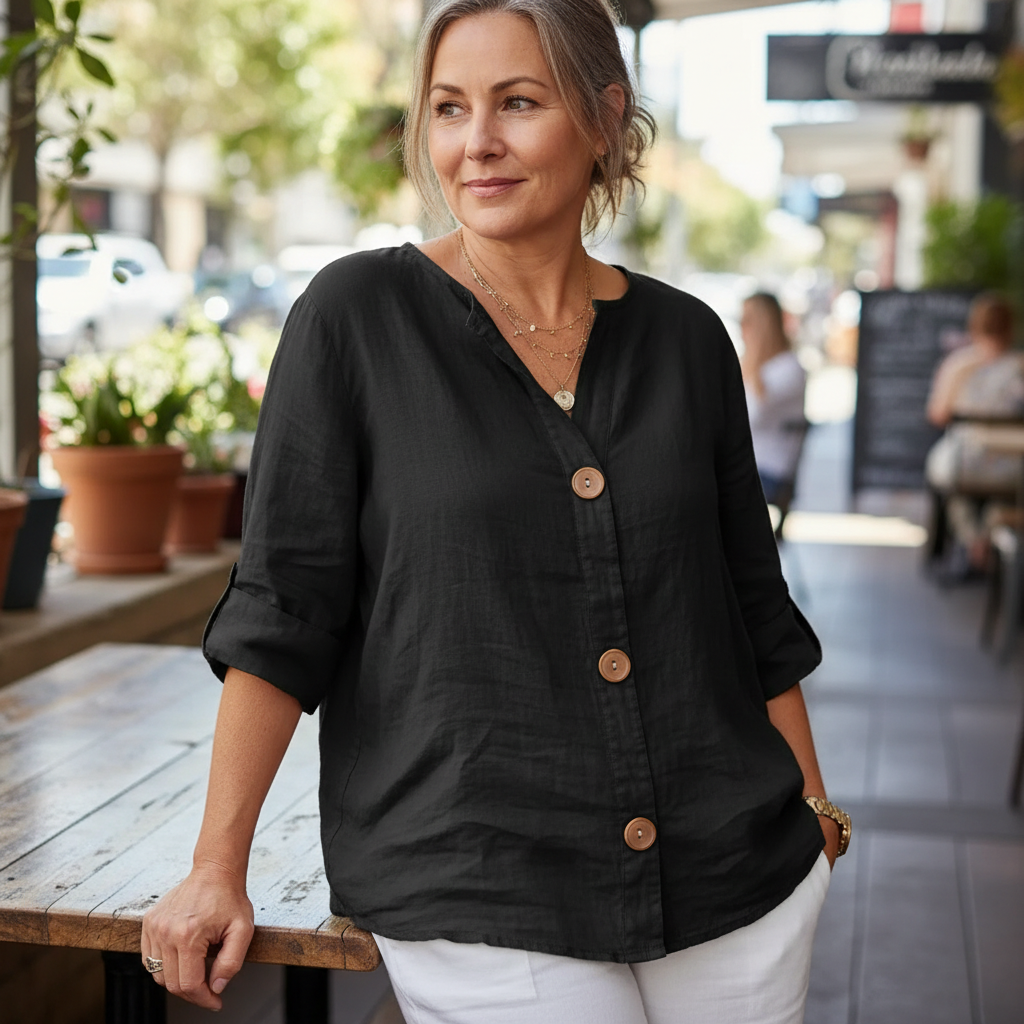 Elara™ – Breezy Classic Everyday Blouse