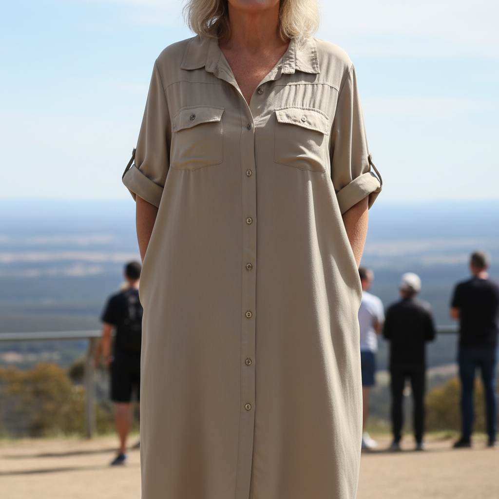 Selwyn™ – Relaxed Button-Front Shirt Dress