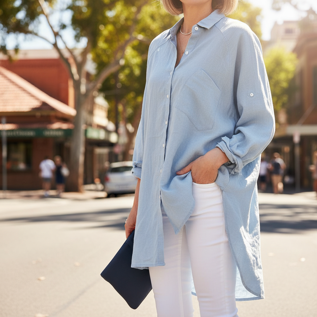 Wena™ Oversized Linen Shirt