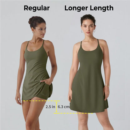 Olivia™ The Ultimate Tummy Control Backless Active Dress