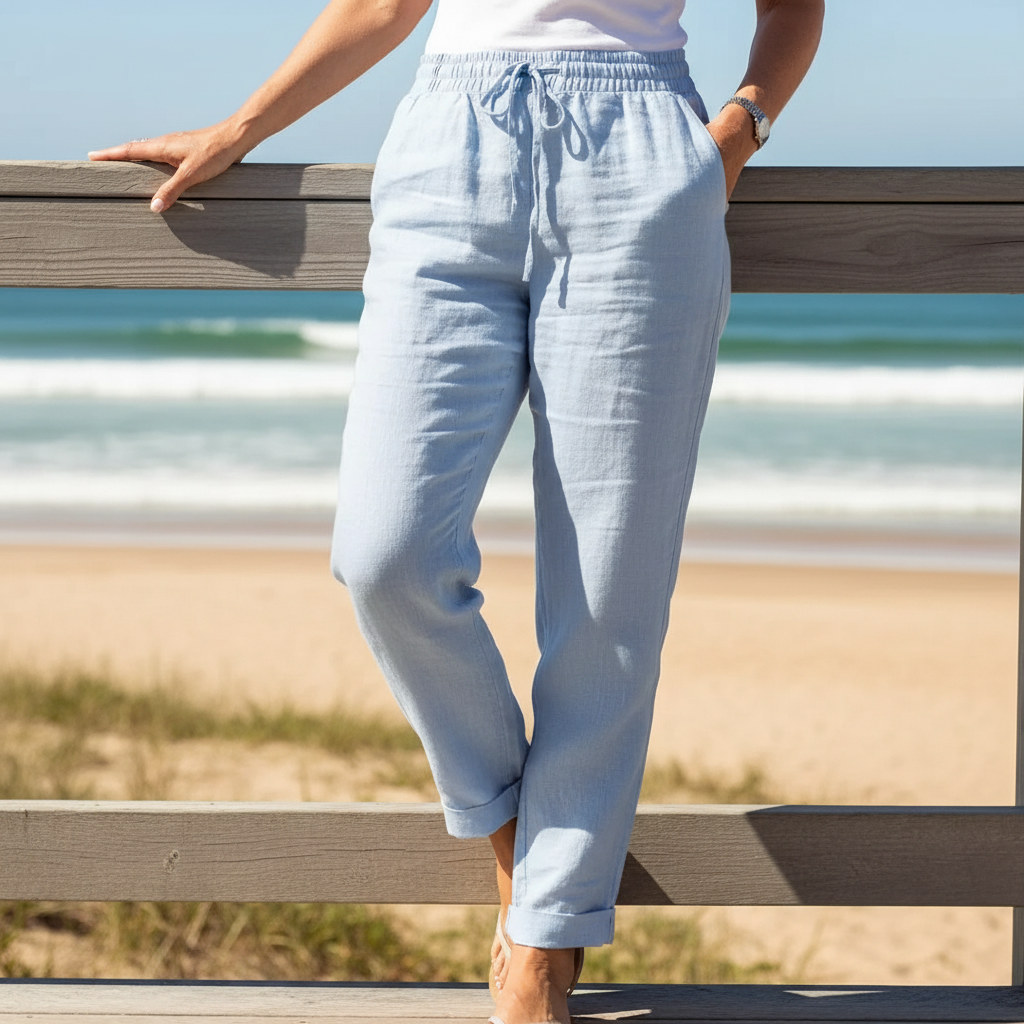 Elisse™ – Cotton-Linen Casual Trousers