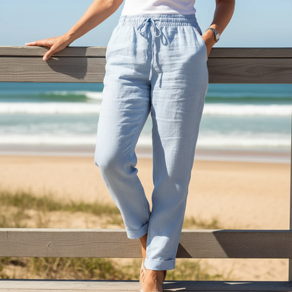 Elisse™ – Cotton-Linen Casual Trousers