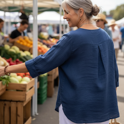 Elara™ – Breezy Classic Everyday Blouse