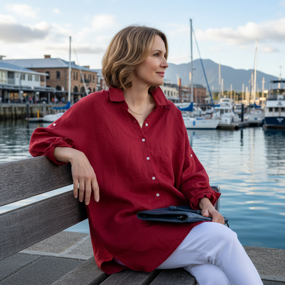 Wena™ Oversized Linen Shirt