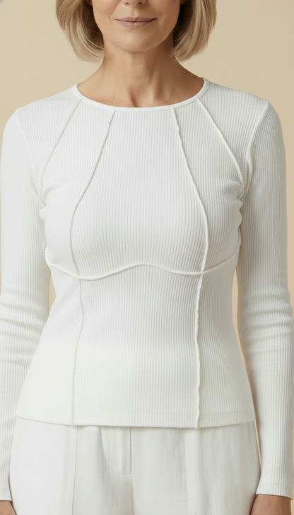 Alma™ – Long-sleeved Spring Top With Piping