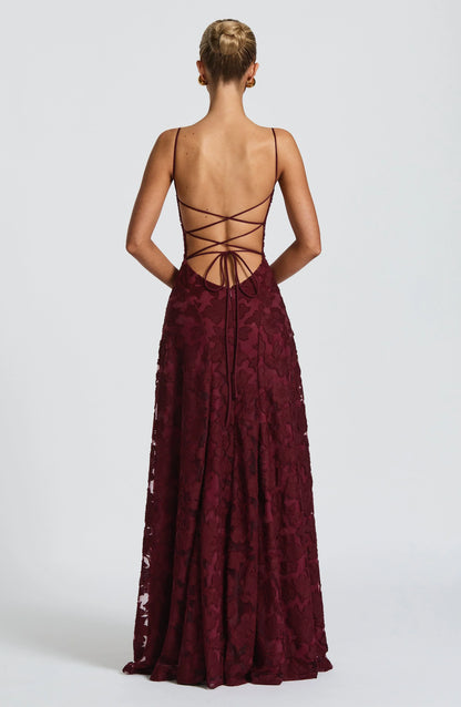 Grace™ | Elegant Lace Corset Maxi Dress
