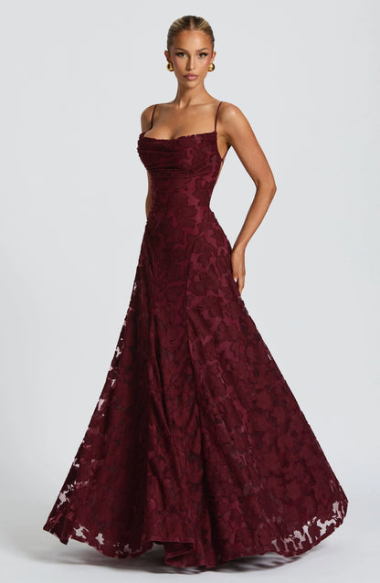 Grace™ | Elegant Lace Corset Maxi Dress