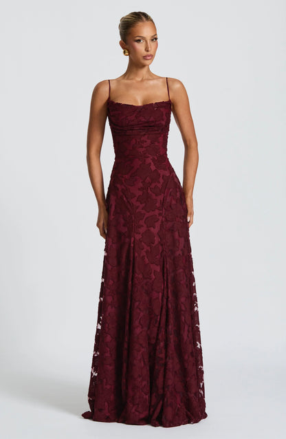 Grace™ | Elegant Lace Corset Maxi Dress