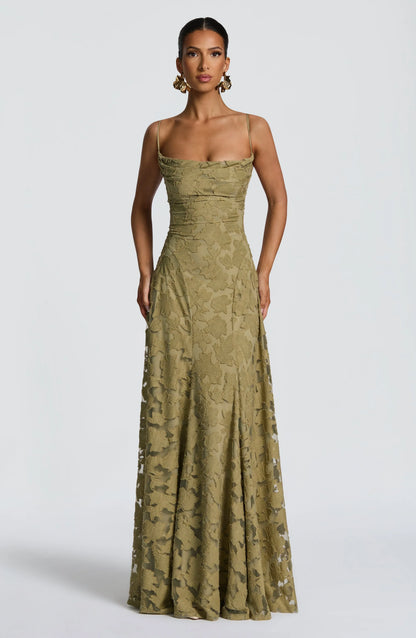 Grace™ | Elegant Lace Corset Maxi Dress