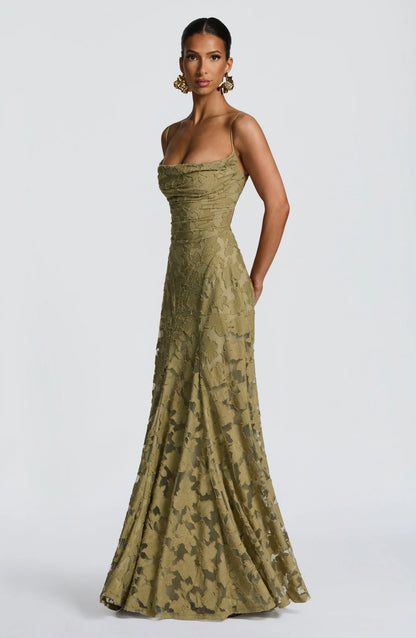 Grace™ | Elegant Lace Corset Maxi Dress