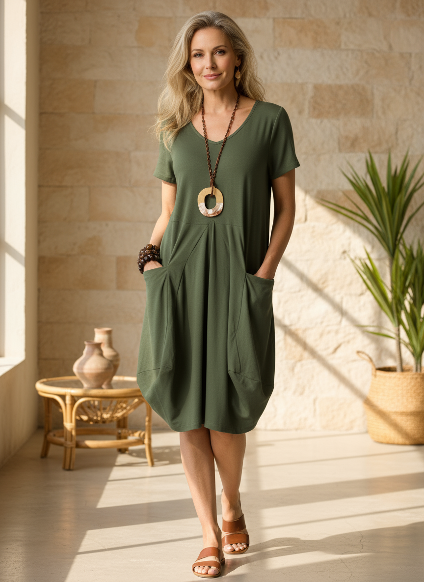 Mireya | Casual Everyday Midi Dress