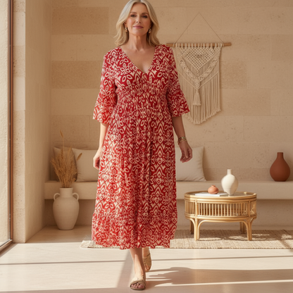 Nerida | Boho Everyday Print Dress