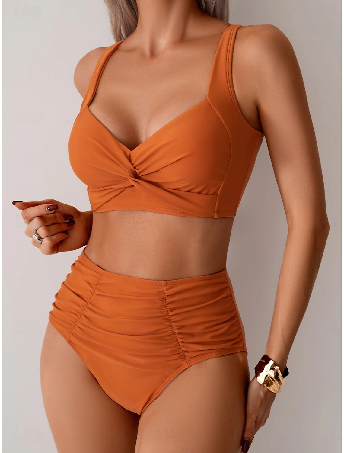 Nicole | Ruched Fabric Bikini