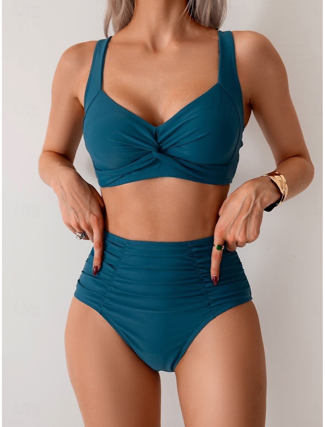 Nicole | Ruched Fabric Bikini