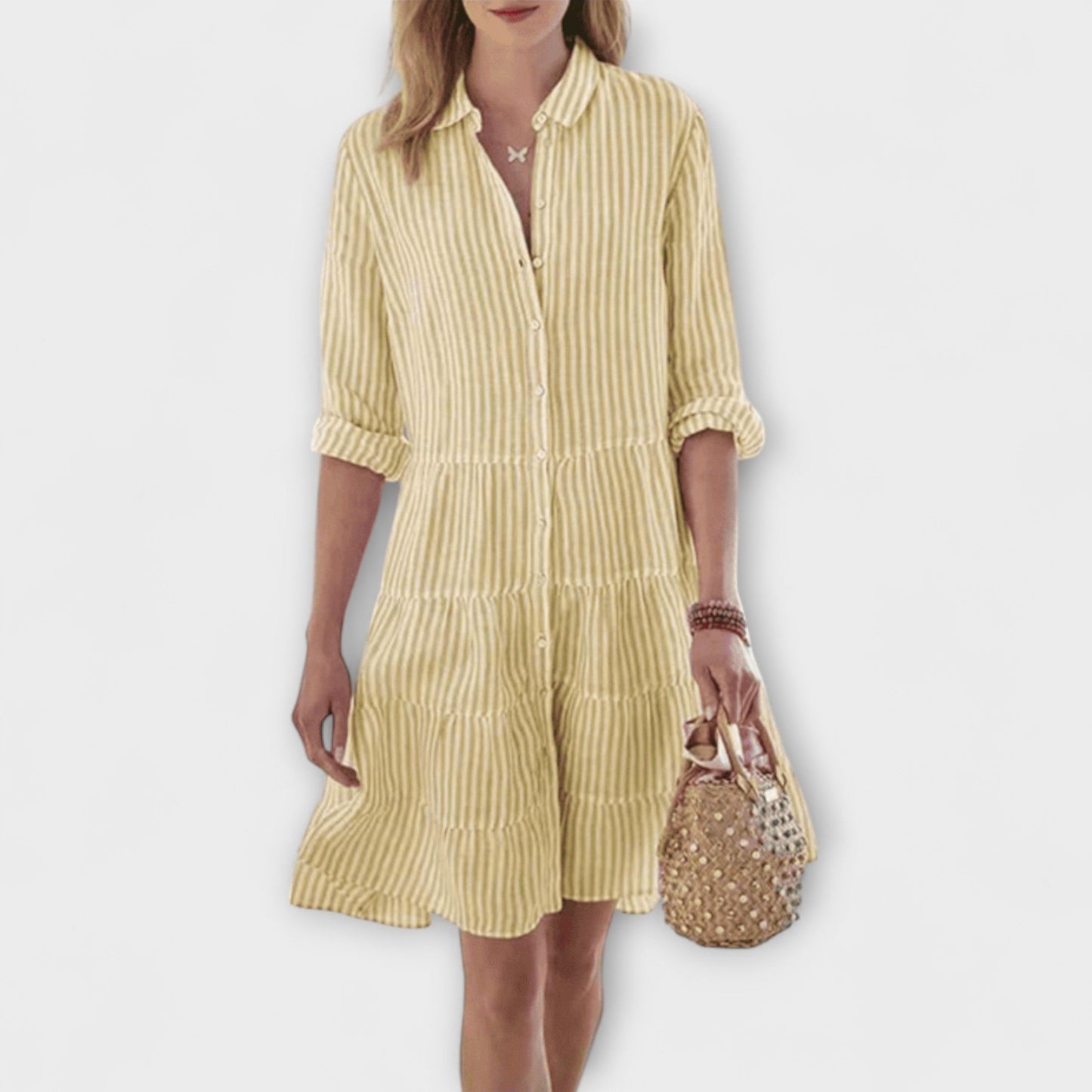 Adelina | Striped Breezy Summer Dress