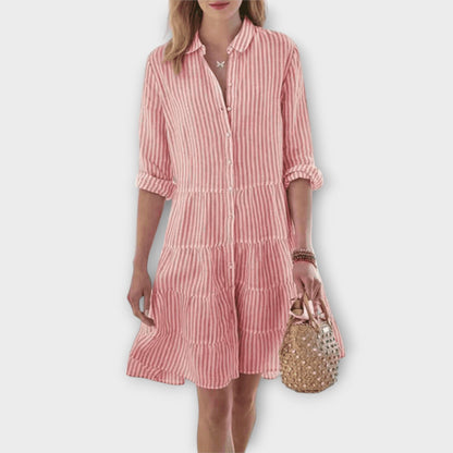 Adelina | Striped Breezy Summer Dress