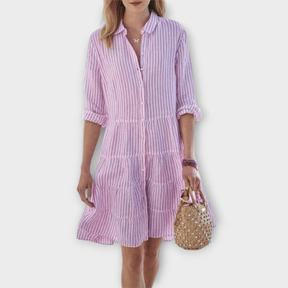 Adelina | Striped Breezy Summer Dress
