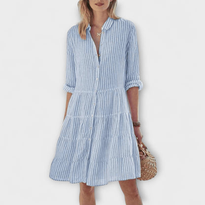 Adelina | Striped Breezy Summer Dress