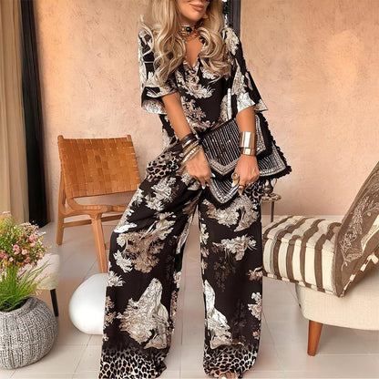 Isla™ – Printed V-Neck Set