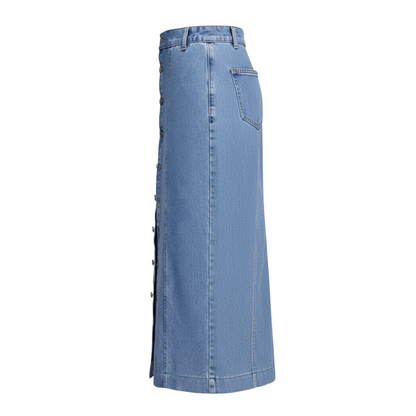 Lily™ - Denim Button Skirt