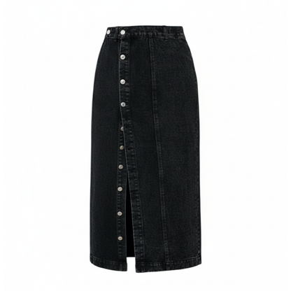 Lily™ - Denim Button Skirt