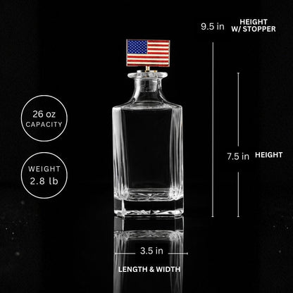 USA Flag Decanter