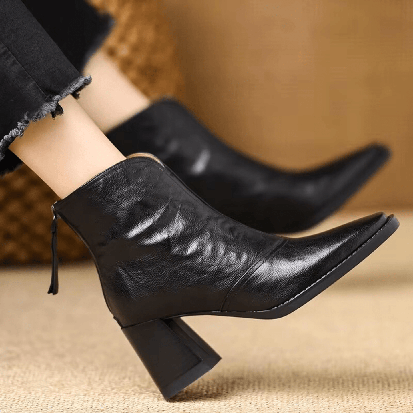 Grace™ | Luxury Mid-Heel Ankle Boots