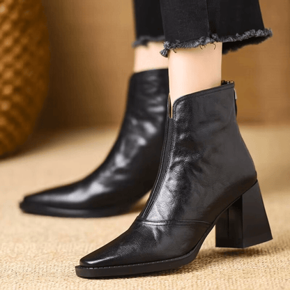 Grace™ | Luxury Mid-Heel Ankle Boots