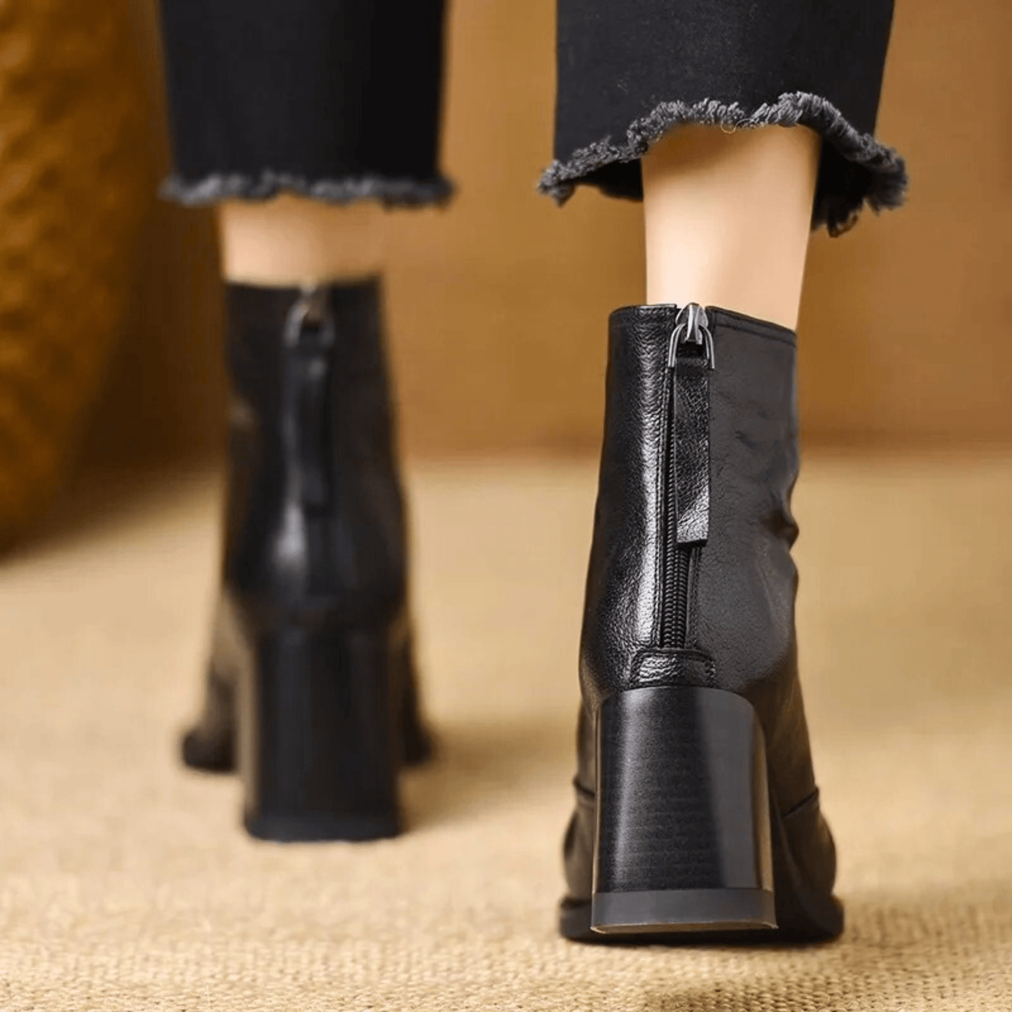 Grace™ | Luxury Mid-Heel Ankle Boots