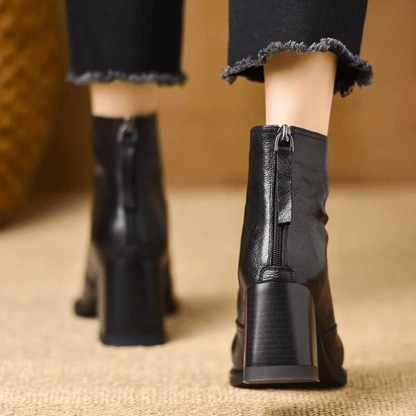 Grace™ | Luxury Mid-Heel Ankle Boots