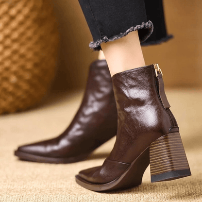 Grace™ | Luxury Mid-Heel Ankle Boots