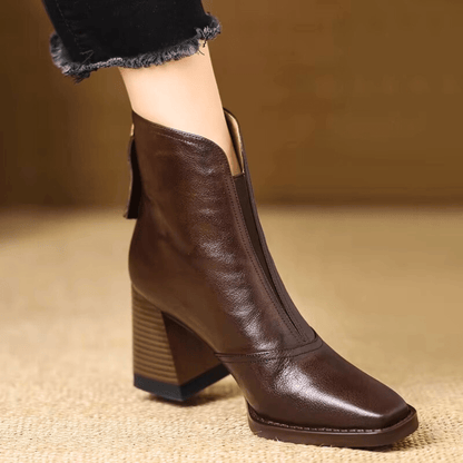 Grace™ | Luxury Mid-Heel Ankle Boots