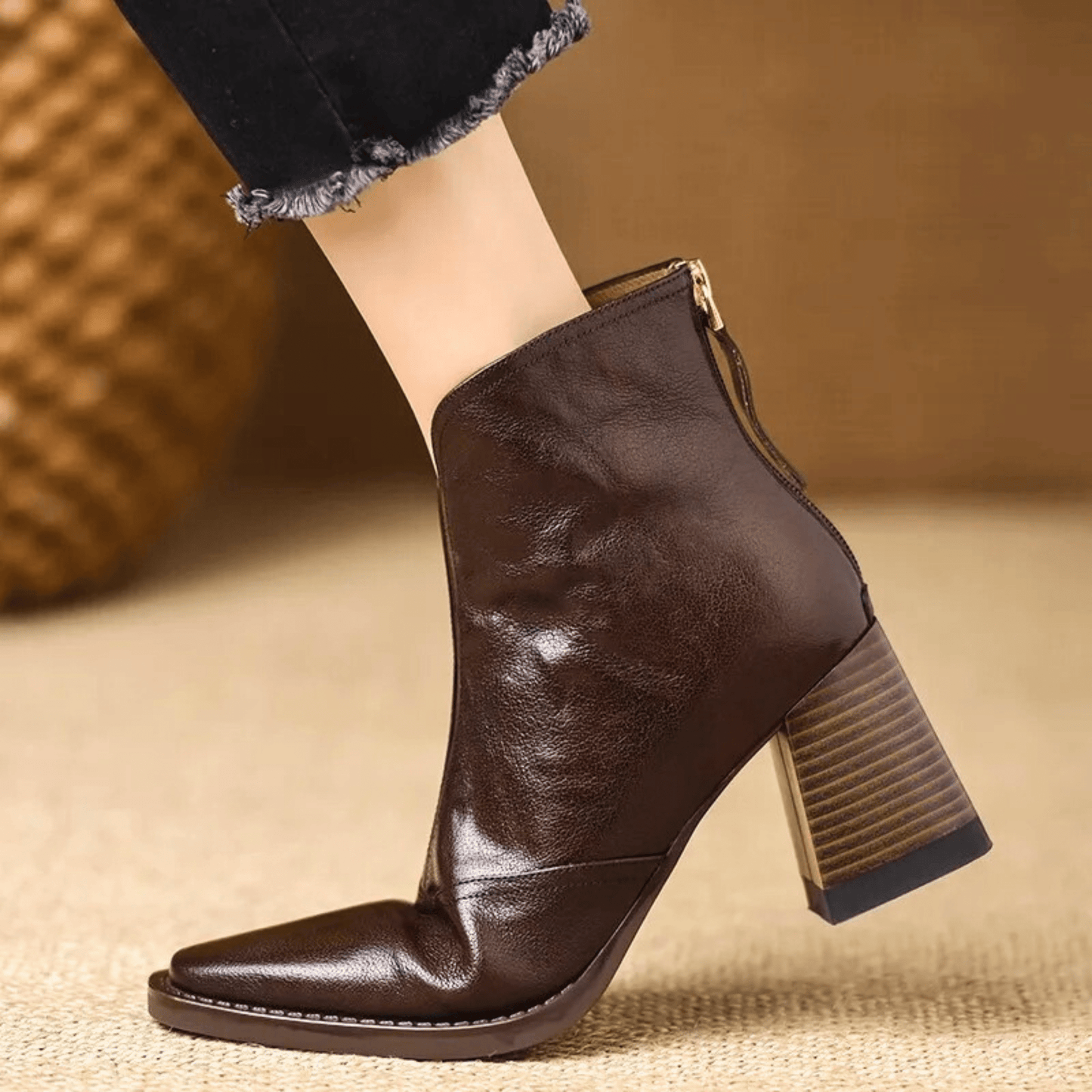 Grace™ | Luxury Mid-Heel Ankle Boots