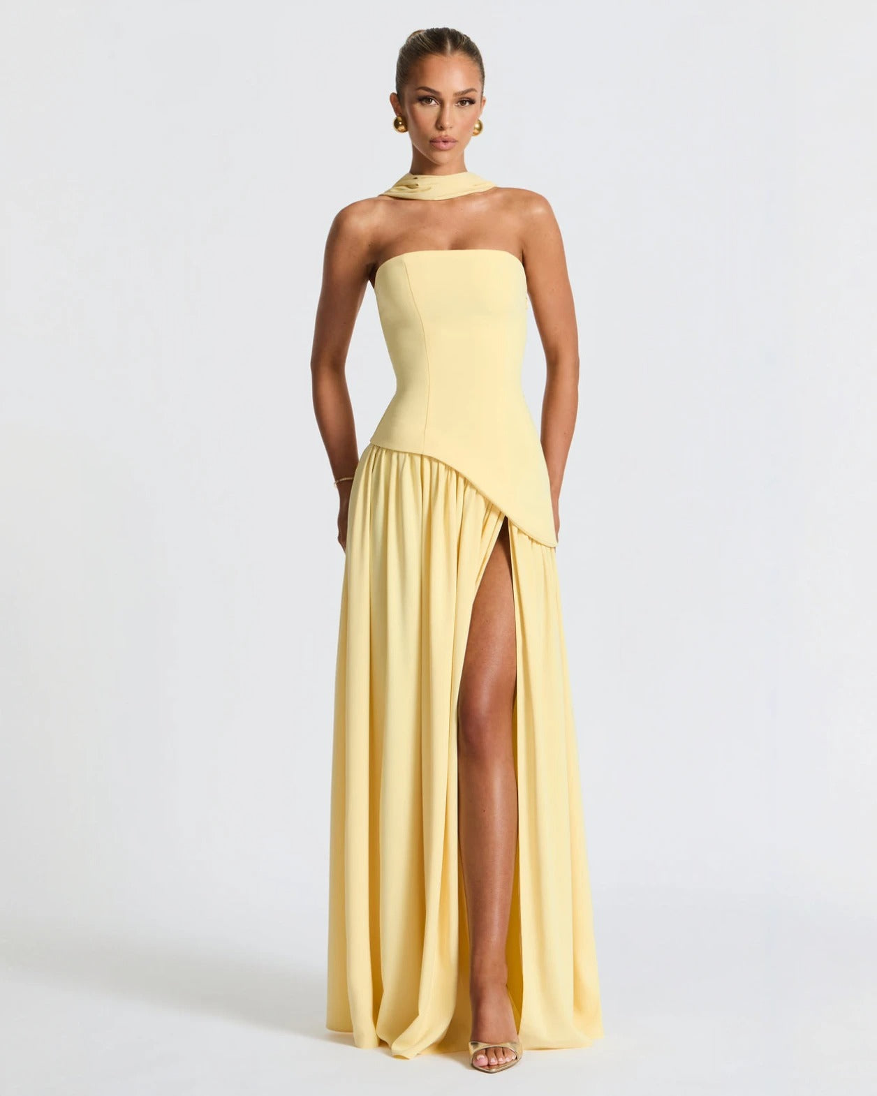 Grace™ | Chic Slit Maxi Dress